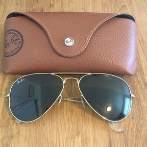 Ray-ban Gold Frame Aviator Sunglasses